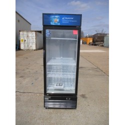 BRAND NEW SCRATCH AND DENT DUKERS 1 GLASS DOOR COMMERCIAL REFRIGERATOR ON CASTERS MODEL DSM-15R