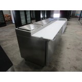 BRAND NEW IKON IPP94 94" THREE DOOR REFRIGERATED PIZZA PREP TABLE BRAND NEW IKON IPP94 94