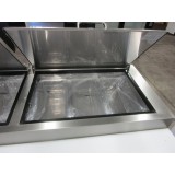 BRAND NEW IKON IPP94 94" THREE DOOR REFRIGERATED PIZZA PREP TABLE BRAND NEW IKON IPP94 94