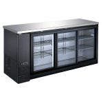 Drago 72″ Solid Door Hinged Back Bar Cooler