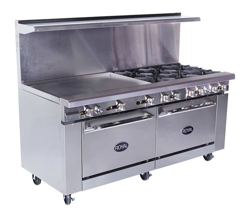 Royal Range 72" Restaurant Range RR2G60 Texas Restaurant Equipment
