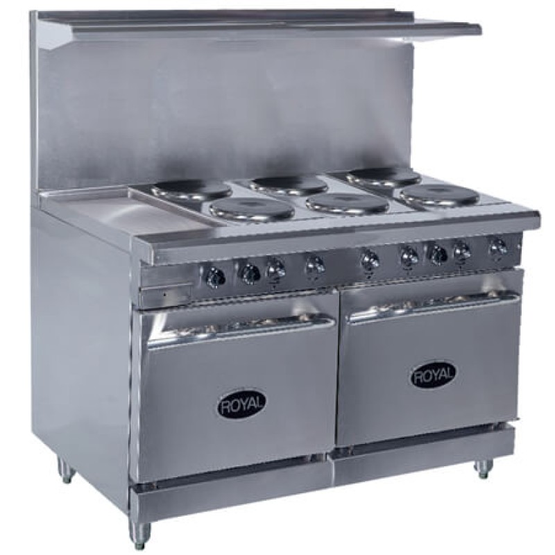 Royal Range 48" Restaurant Electric Range RRE6GT12 Texas Restaurant