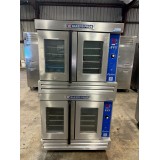 USED BAKERS PRIDE DOUBLE STACK GAS OVEN 