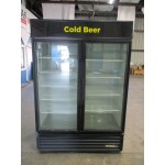 USED TRUE 2 DOOR COMMERCIAL MERCHANDISER REFRIGERATOR MODEL GDM-49-LD